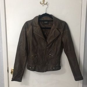 Zara Brown Leather Jacket